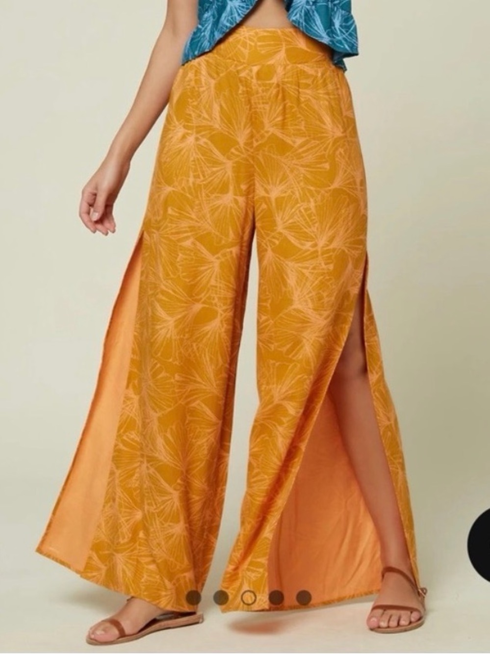 O'Neill Golden Wide-Leg Split Pants